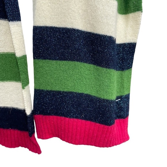 Ted Baker Striped Blue/Green/White/Pink Scarf - Picture 10 of 12